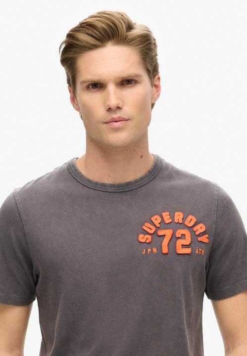 Actual product image Superdry T-Shirt Casual Bequem sitzend Vintage Athletic Chest Short Sleeve T-Shirt (L)