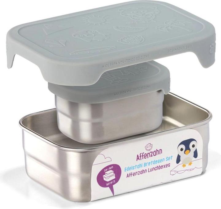 Produktbild Affenzahn Edelstahl Brotdosen-Set