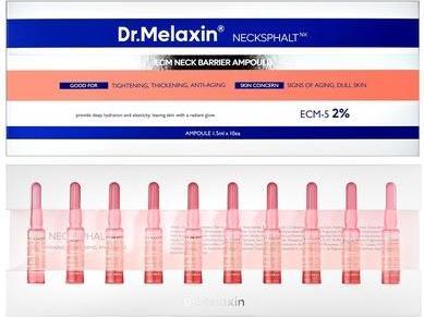 Actual product image Dr.Melaxin Necksphalt Neck ECM Barrier Ampoule for Anti-Aging Neck Skin Tightening