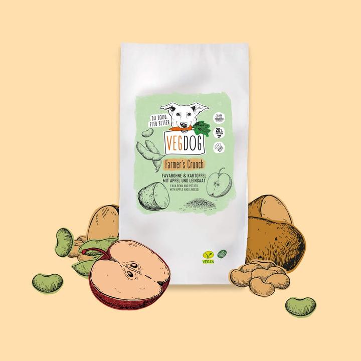 Image du produit Vegdog Farmer's Crunch croquettes (Adulte, 1 pcs, 5000 g)