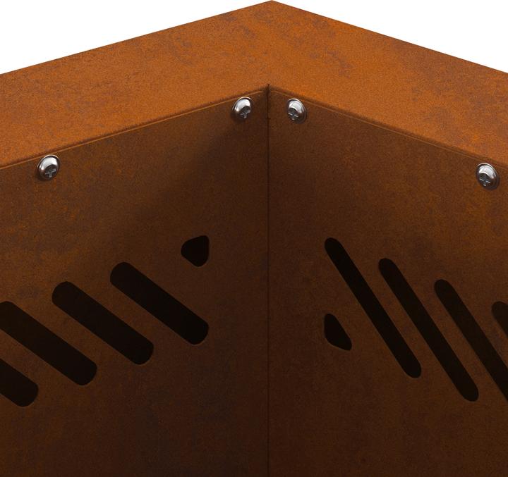 Image du produit VidaXL anneau de feu sans fumée hexagonal 38x38x51 cm acier résistant aux intempéries (38 cm)