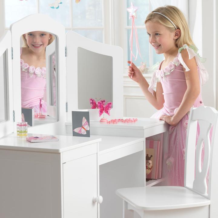 Produktbild KidKraft Frisiertisch und Stuhl Deluxe (Kindersitzgruppe)