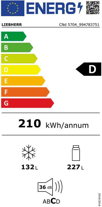 Energie-Label Liebherr CNd 5704 (359 l)