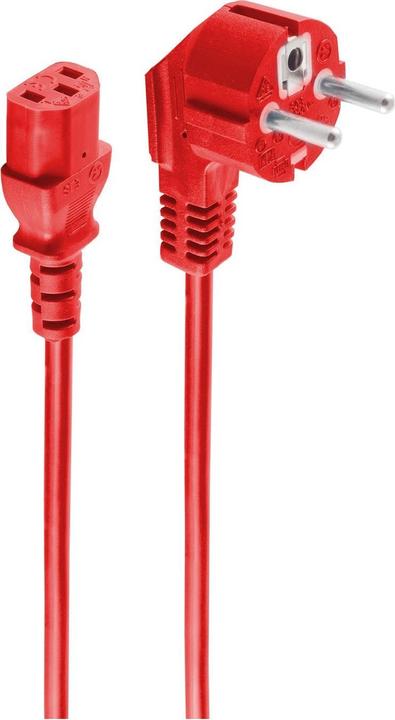 Actual product image Shiverpeaks BASIC-S protective contact power cable, 3.0 m, red (3 m)
