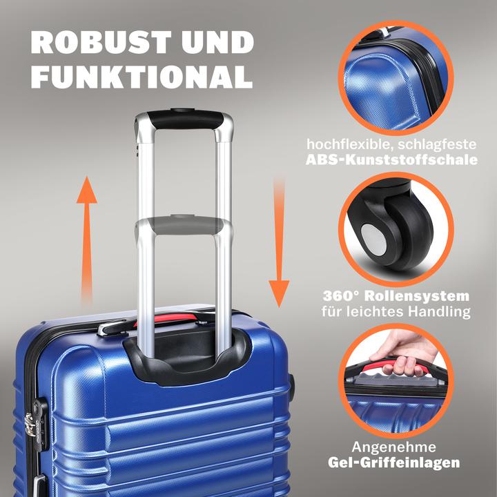 Immagine prodotto Monzana Hartschalenkoffer (120 l, Bagaglio a mano (fino a 50 litri), M (50 - 90l), L (90 - 115l))