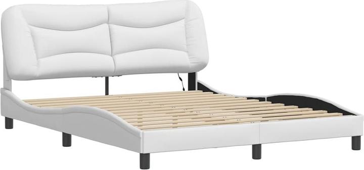 Actual product image VidaXL Bed frame with LED imitation leather (160 x 200 cm)