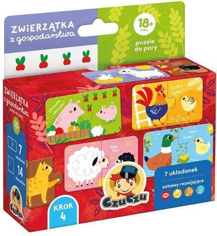 Productafbeelding Czuczu Puzzel voor koppels - boerderijdieren (7 onderdelen)