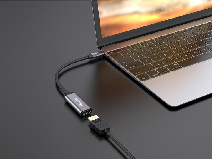 Produktbild equip Adapter USB-C -> HDMI 2.0 4K60Hz 0.15m gr (HDMI, 15 cm)