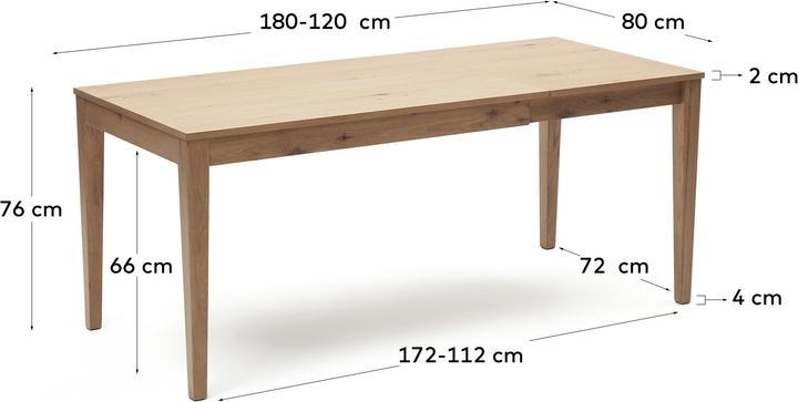 Actual product image Kave Home Yain (80 x 120 x 76 cm)