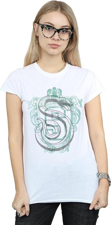 Actual product image Womens/Ladies Slytherin Serpent Crest Cotton T-Shirt (S)