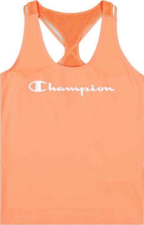 Champion Top Körpernahes Sport-Bustier mit Ringerrücken und Printlogo-Schriftzug (XS)