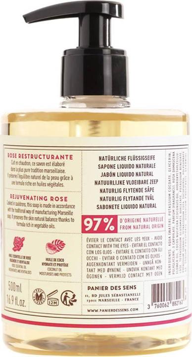 Immagine prodotto Panier des Sens Sapone liquido Rosa di Marsiglia (Sapone liquido, 500 ml)