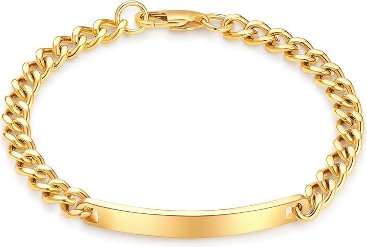 True Rebels Herren Edelstahl Gelbgold - 34214 (21 cm, Edelstahl)