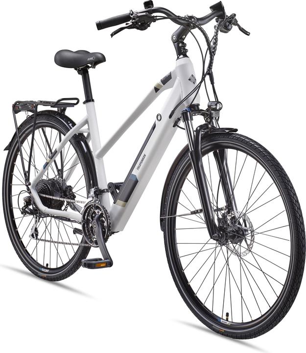 Actual product image Telefunken Trekking E-Bike Expedition XC940, Wheel size 28 ", Warranty 24 month(s), White/Black (50 cm)