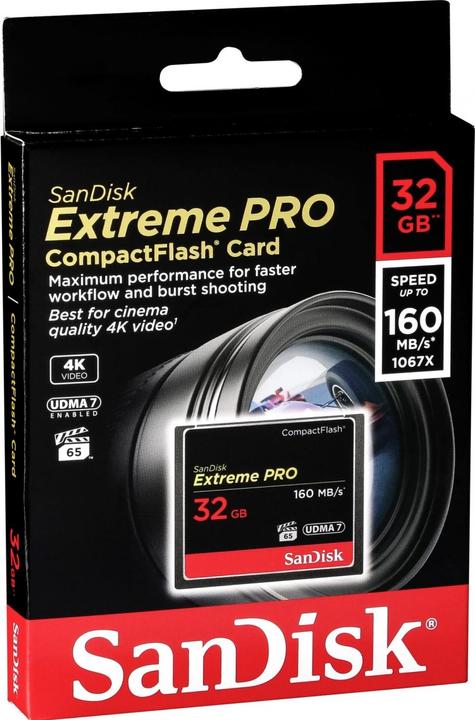 Produktbild SanDisk Extreme Pro Compact Flash (32 GB, CF)