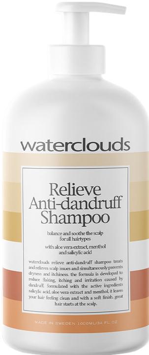 Waterclouds Relieve Anti-Dandruff Shampoo - 1000ml (1000 ml, Flüssiges Shampoo)