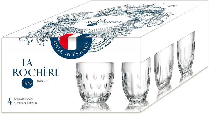 Actual product image La Rochère Drinking cup Troquet 250 ml, 4 pieces, Transparent (0.25 l, 4 x)