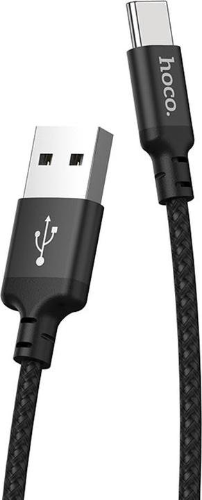 Immagine prodotto Foxconn Hoco - Data Cable Times Speed (X14) - USB-A to USB Type-C, 10W, 3A, 1.0m - Black (1 m, USB 3.0, 10 W)