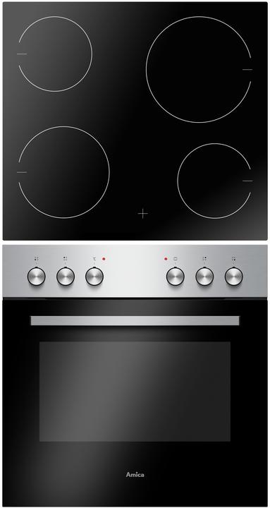 Actual product image Amica cooker set with glass ceramic hob EHC 933 041 E Usable volume 62 l