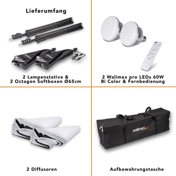 Produktbild Walimex pro LED 60W Octagon (Schirmreflektor, 65 cm)