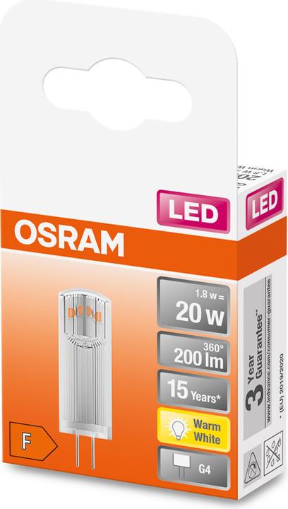 Image du produit Osram Pin (G4, 1.80 W, 200 lm, 1 x, F)