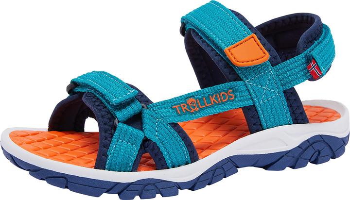 Bright orange, Lake Blue