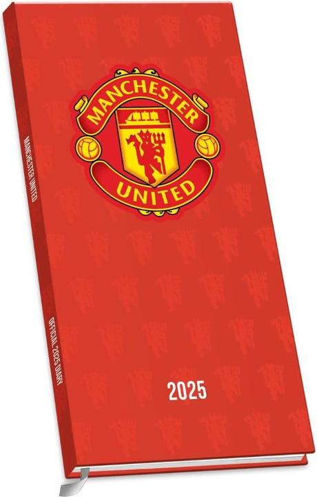 Produktbild Manchester United FC Tagebuch 2025 Schmal (Deutsch)