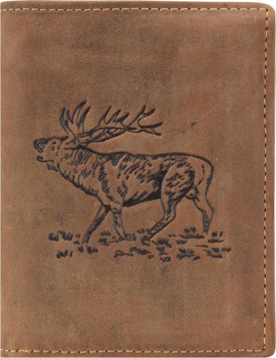 Immagine prodotto Greenburry Portafoglio vintage Hirsch in pelle di cervo 9,5 cm