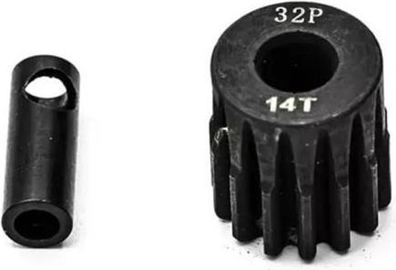 Actual product image Konect Motor pinion 14T 32dp 3.175 + 5 mm shaft diameter