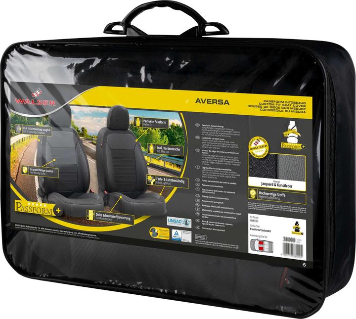 Produktbild Walser Sitzbezug für Skoda Octavia III Combi (5E5) 11/2012-Heute, 2 Einzelsitzbezüge