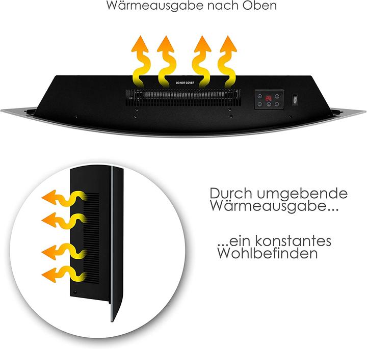 Produktbild Kesser Elektrokamin mit Heizung, Schwarz