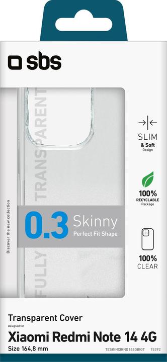 Actual product image SBS Cover (Xiaomi Redmi Note 14)