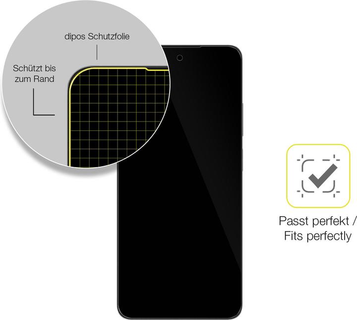 Actual product image Dipos 3D Full Cover Screen Protector (1 Piece, Oppo A80)