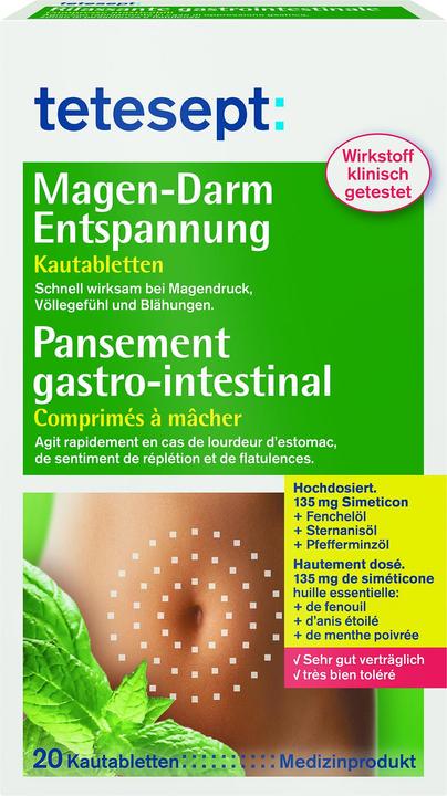 Actual product image Tetesept Gastrointestinal relaxation (1 Piece, 48 g)