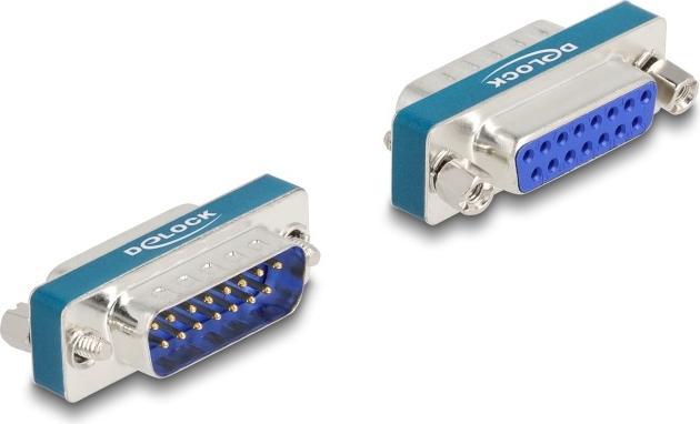 Immagine prodotto Delock Filtro di soppressione delle interferenze HF/EMI da spina a presa D-Sub 15 pin con induttivo