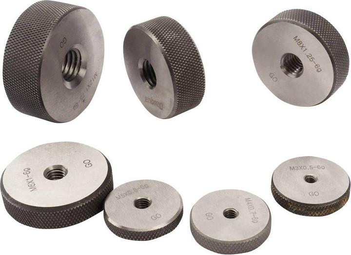 Produktbild Dasqua 6311-3205 7-teiliges Gewindelehren-Set, Go-Ringlehre
