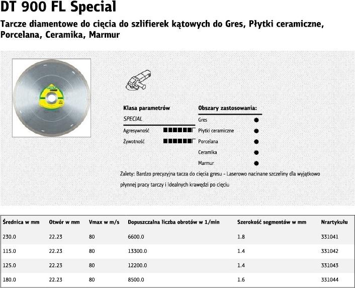 Actual product image Klingspor DT 900 FL Special - diamond blades 200 x 25,4 / 30 mm