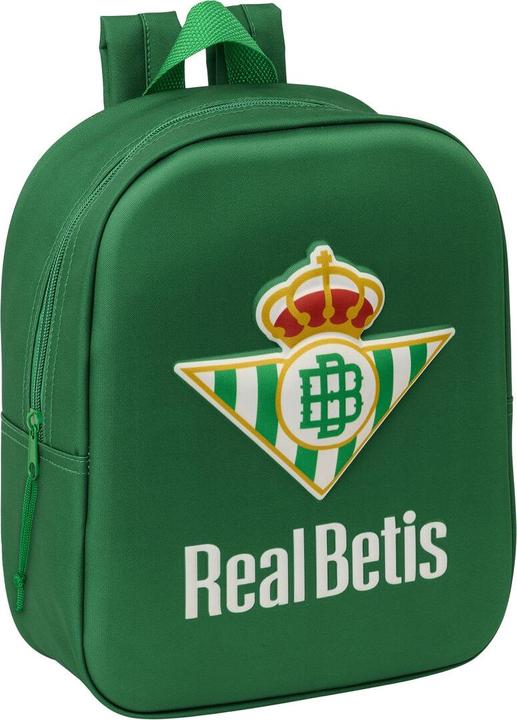 Real Betis Balompié Schulrucksack grün 22 x 27 x 10 cm 3D