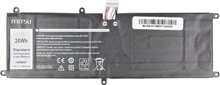 Produktbild Mitsu BATTERIE BC/DE-5175 (Dell Latitude 5175 3400 mAh (26 Wh) 7 6 Volt 2 Zellen Li-Ion) (1 Zellen, 3400 mAh)