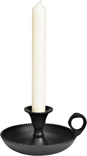 Actual product image G. Wurm Metal candle holder black (W/H/D) 15x7x14cm (15 x 7 x 14 cm)