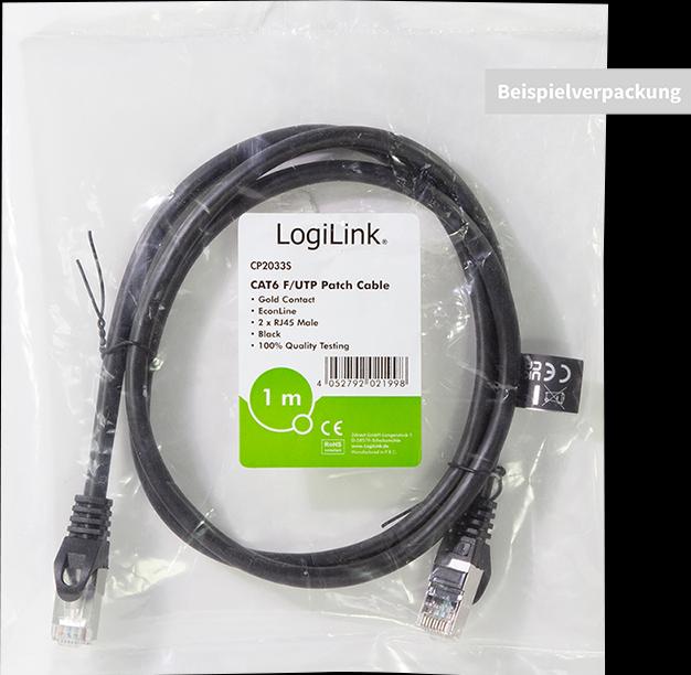 Produktbild LogiLink Netzwerkkabel (F/UTP, CAT6, 2 m)
