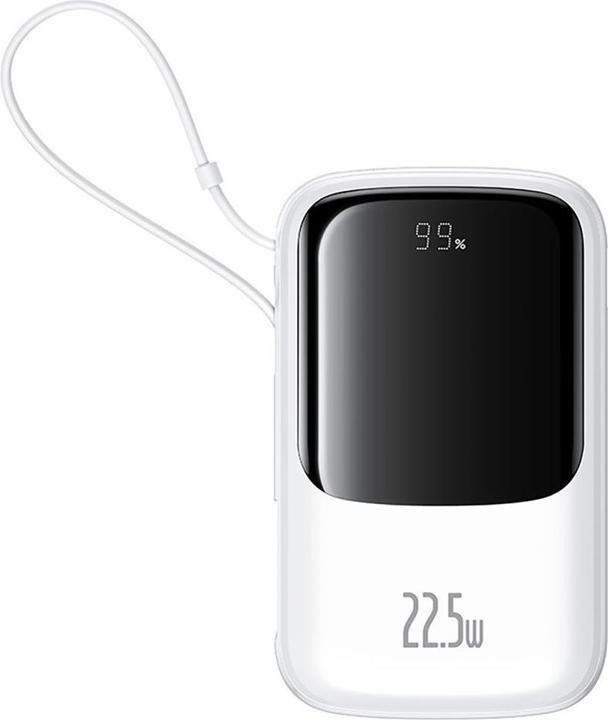 Actual product image Baseus Qpow Pro+ Power Bank 22.5W 10000mAh USB-C - White (10000 mAh, 22.50 W)