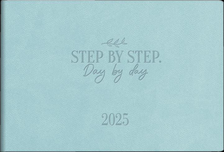Produktbild Rido Taschenkalender Septimus 15,2x10,2cm 1 Woche/2 Seiten Kunstleder Trend Step by Step türkis 2025 (Deutsch)