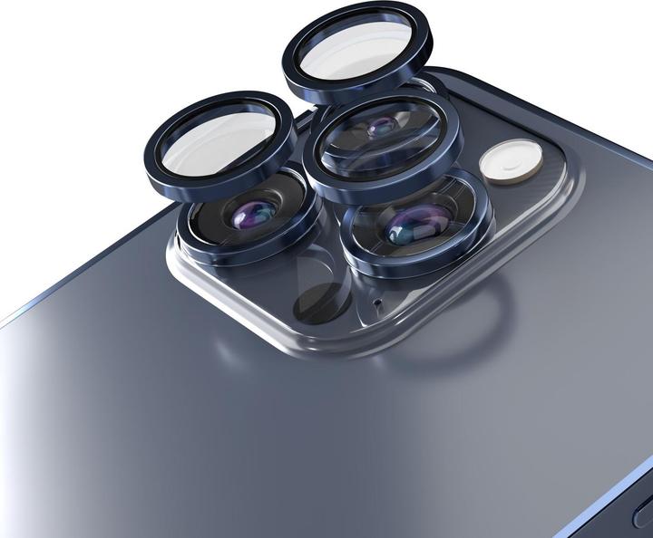 Produktbild Etteri camera lens protector for iPhone 15 Pro / 15 Pro Max deep blue (1 Stück, Apple iPhone 15 Pro, Apple iPhone 15 Pro Max)