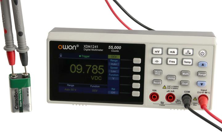 Actual product image Owon Tisch-Multimeter, XDM1241, TRMS, 8,9 cm (3,5") LC-Display