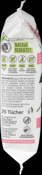 Image du produit dm alverde Lingettes nettoyantes à la rose sauvage bio (Chiffons de nettoyage)