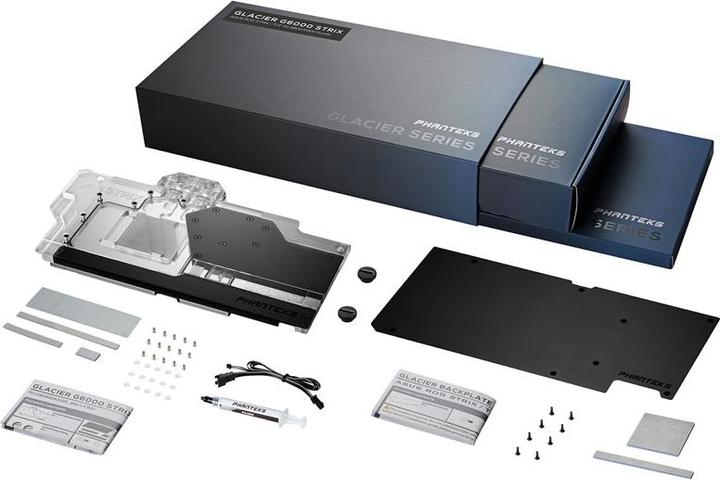 Produktbild Phanteks Glacier G6000 STRIX GPU Water Block, ASUS RX 6800/6900 Strix/TUF, D-RGB - mit Backplate, sc