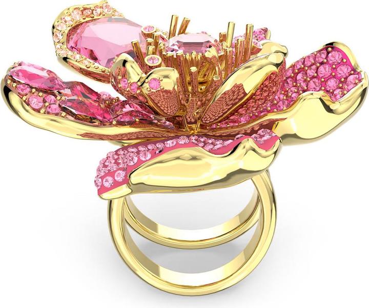 Produktbild Swarovski Florere Cocktail Ring Pavé Blume Rosa (55)