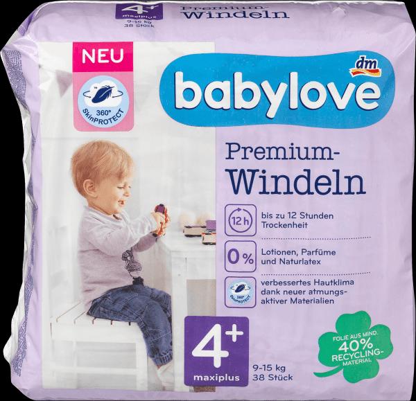 Image du produit dm babylove Premium-Windeln (Taille 4+, Pack, 38 pièce(s))