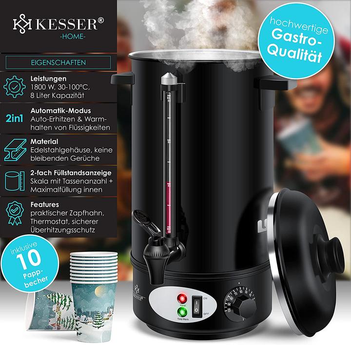 Produktbild Kesser Glühweinkessel, KEG1800, 8L (8 l)